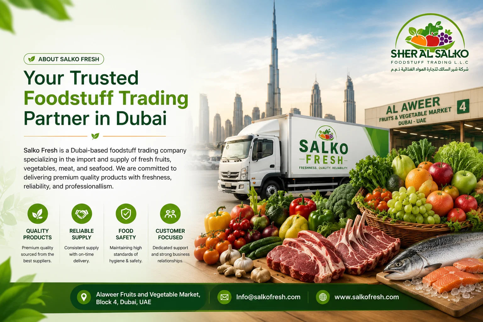 Salko Fresh Foodstuff Trading Dubai